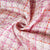 Pink Check Tweed Fabric 21882