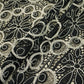 Black Floral Cotton Crochet Fabric 22593