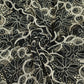 Black Floral Cotton Crochet Fabric 22593