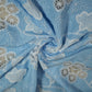 
Blue Floral Poplin Schiffli Fabric 22581
