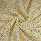 Butter Floral Poplin Schiffli Fabric 22576