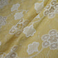 Yellow Floral Poplin Schiffli Fabric 22584 