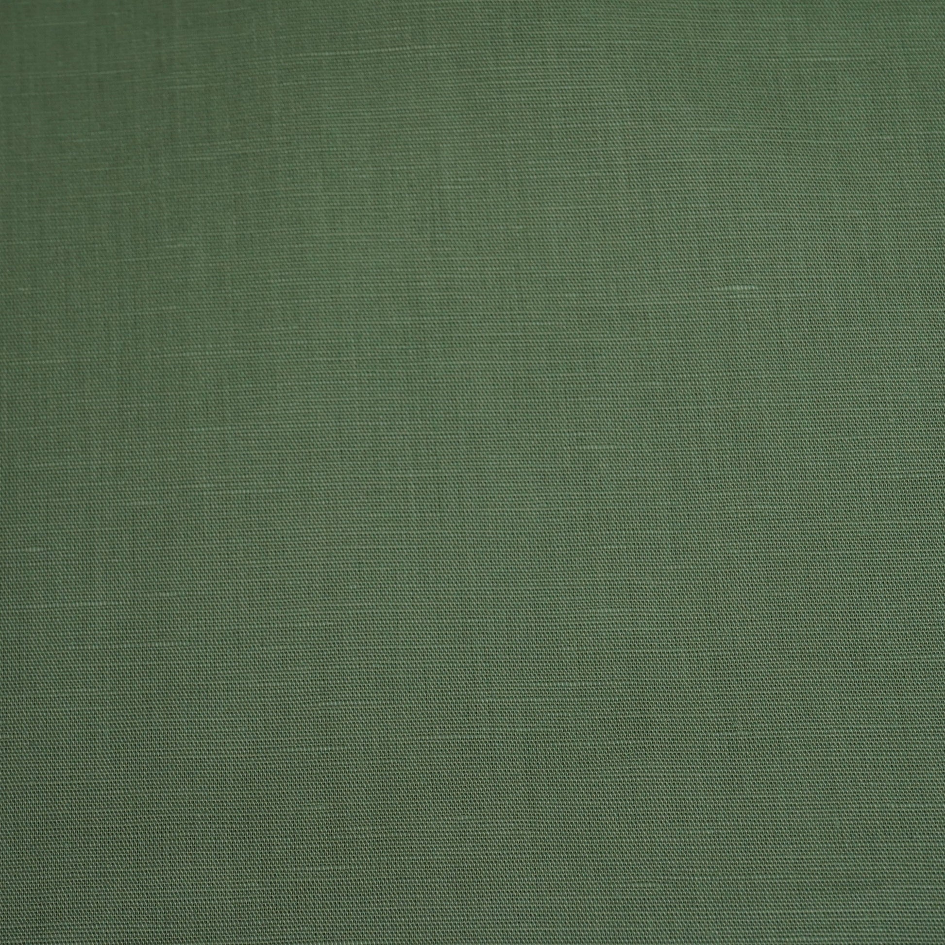 Dark Green Solid Cotton Linen 22486