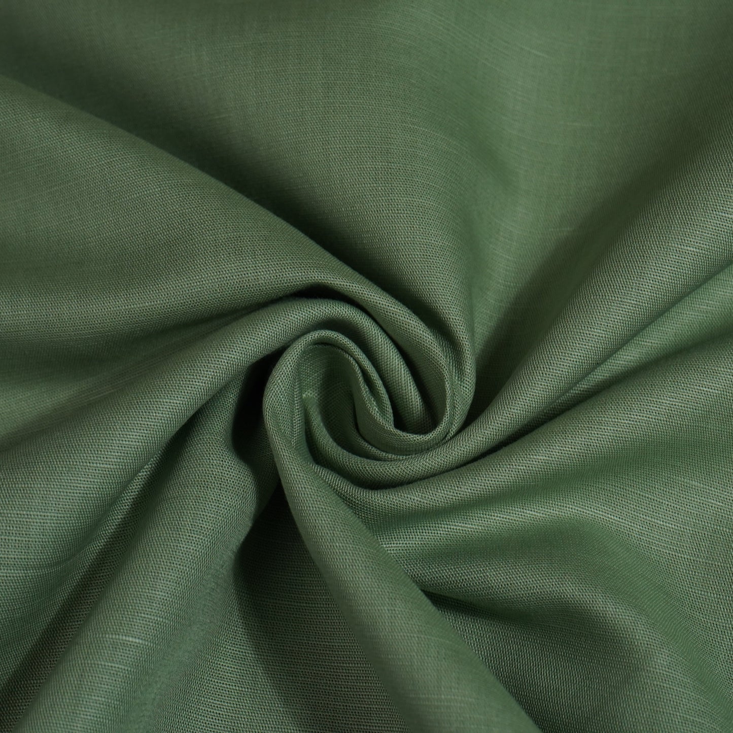 Dark Green Solid Cotton Linen 22486