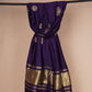 Purple Buta Work with sequin embroidery Cotton Silk Dupatta