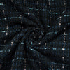 Black Check Tweed Fabric 21879