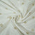 White Zari Dyeable Sequins Embroidery Russian Silk Fabric 23300