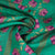 Green Geometrical Print Upada Silk Fabric 21086