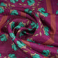 Purple Geometrical Print Upada Silk Fabric 21087