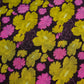 Wine Floral Print Natural Crepe Fabric 21055