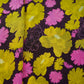 Wine Floral Print Natural Crepe Fabric 21055