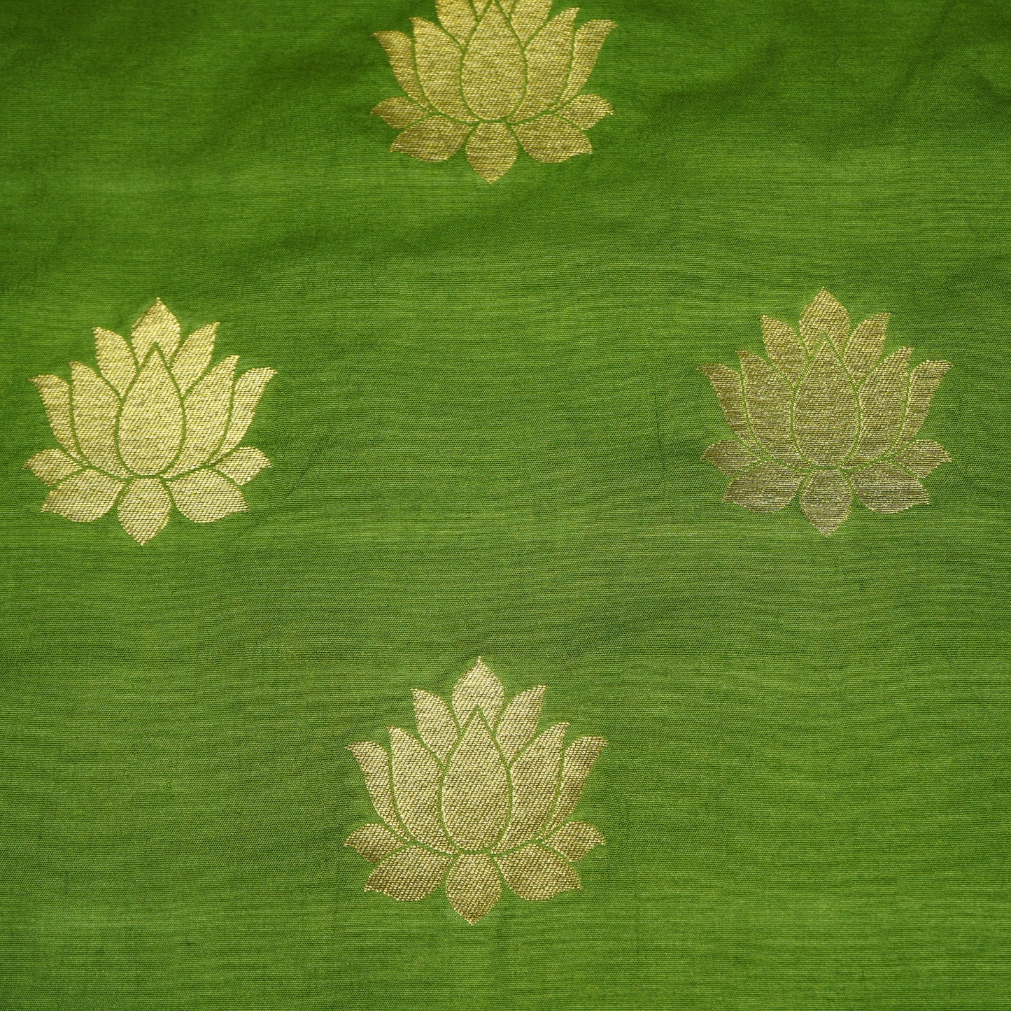 Green Floral Print Brocade Fabric 21940