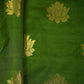 Green Floral Print Brocade Fabric 21940