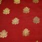 Red Floral Print Brocade Fabric 21942