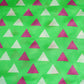 Green Geometrical Print Upada Silk Fabric 21084