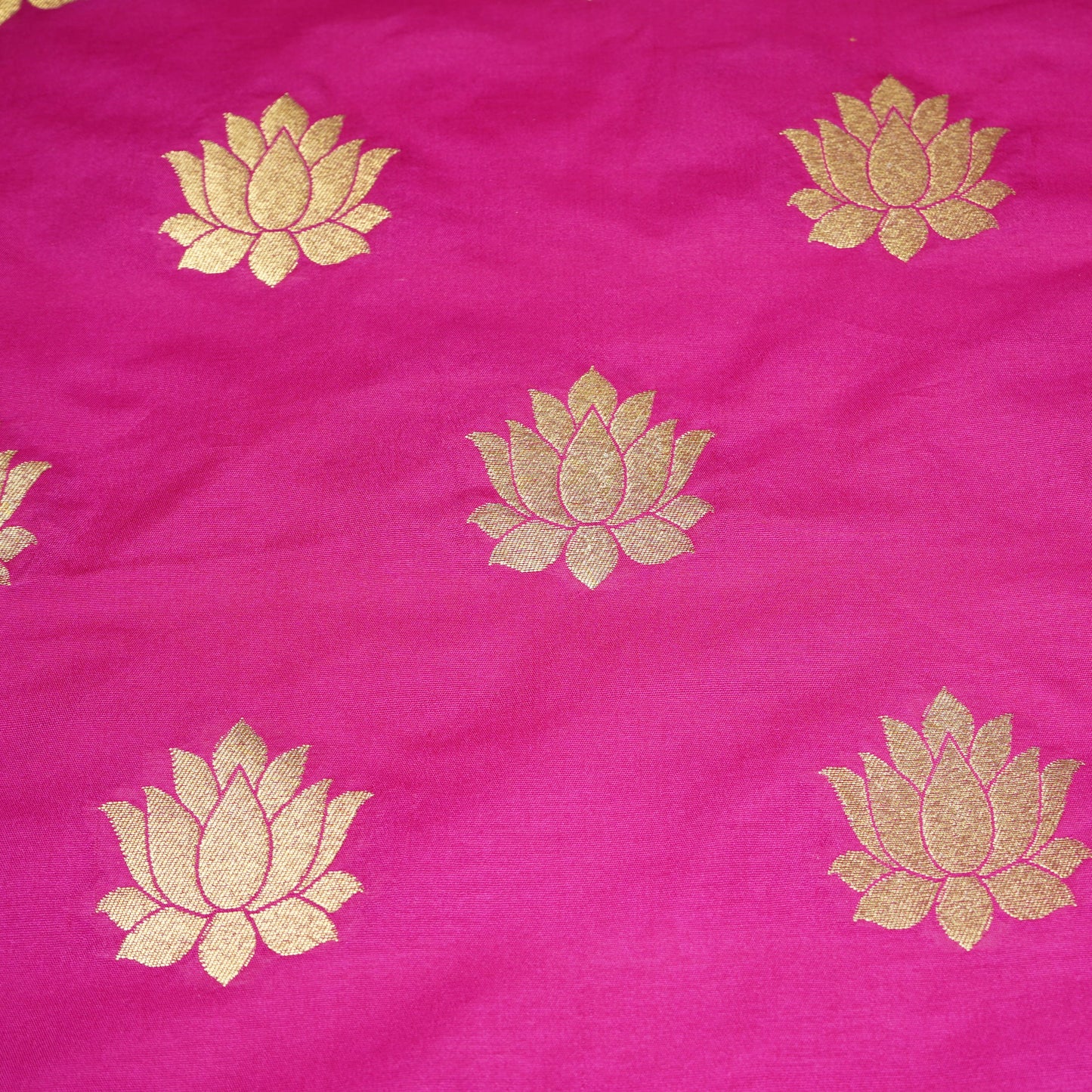 Magenta Floral Print Brocade Fabric 21939