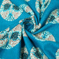 Teal Blue Handblock Cotton Fabric 23435