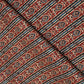 Brick Red & Black Handblock Cotton Fabric 23445