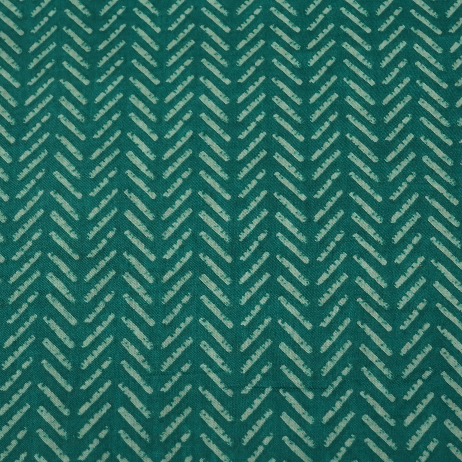 Sea Green Handblock Cotton Fabric 23432