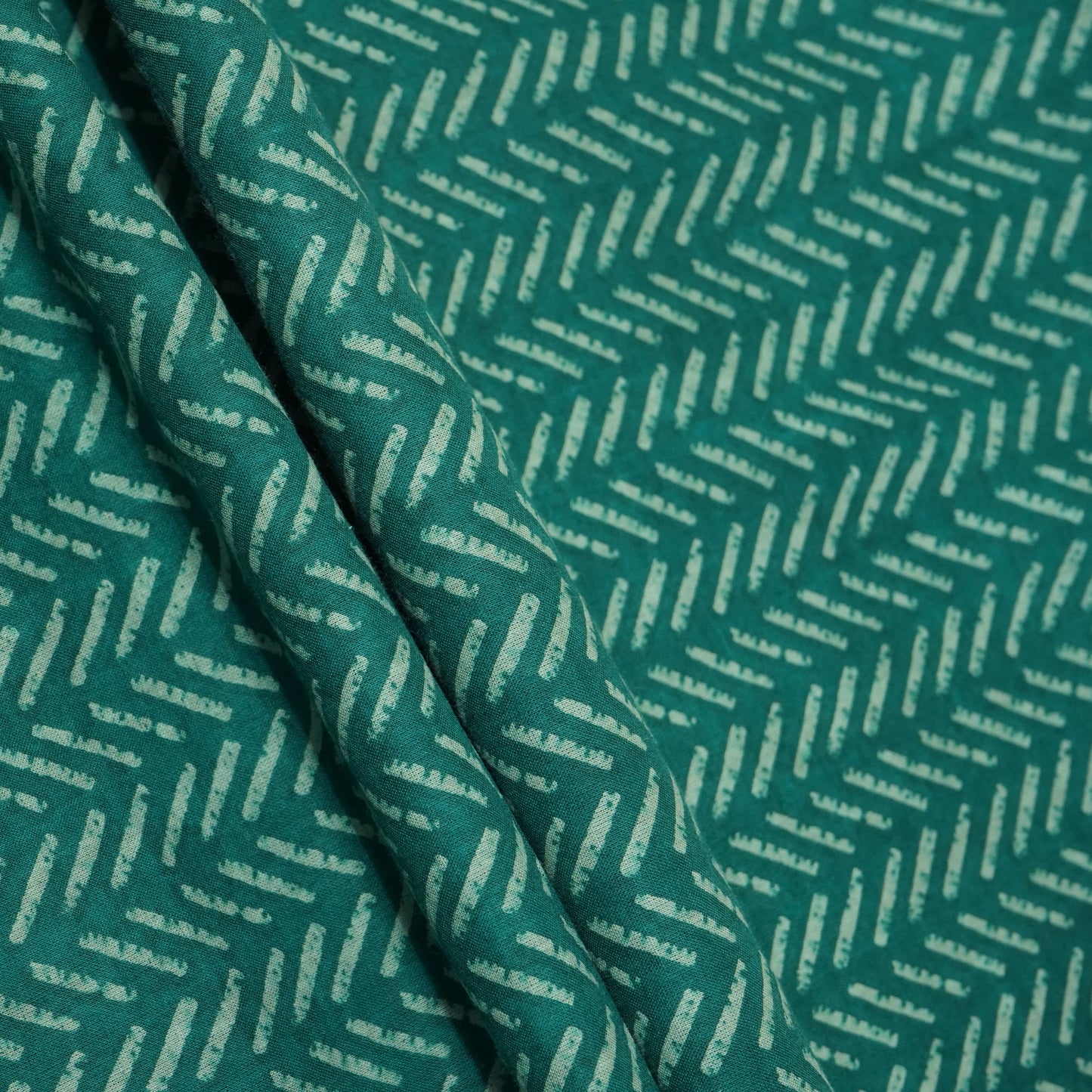 Sea Green Handblock Cotton Fabric 23432