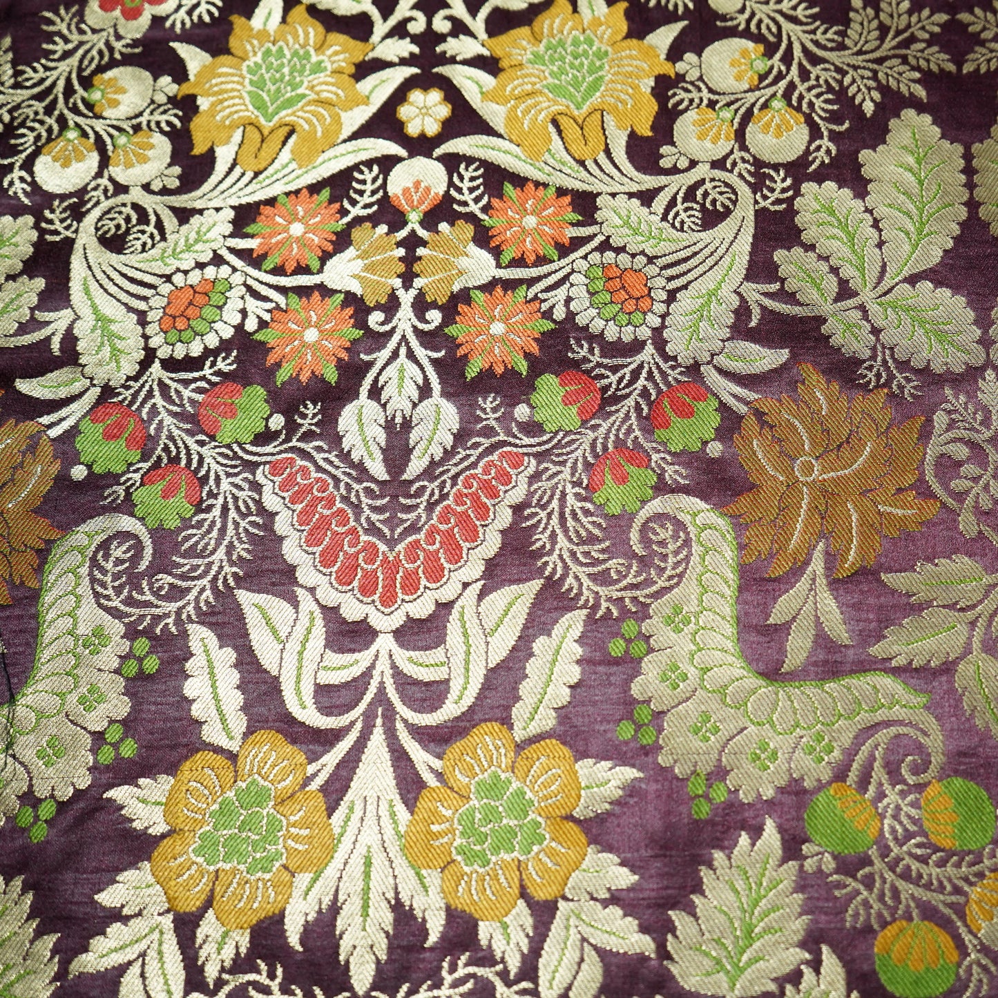 Maroon Khinkhwab Brocade Fabric 21915