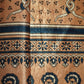 Peach Ajrakh Print Mashru Silk Fabric 21891