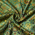 Green Ajrakh Print Mashru Silk Fabric 21892