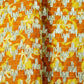 Orange Abstract Print Gota Work Cambric Cotton