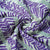 Purple Chevron Print Gota Work Cambric Cotton