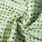 Cream Black Polka Dot Print Gota Work Cambric Cotton