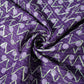 Purple Polka Dot Print Gota Work Cambric Cotton