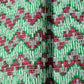 Green Pink Chevron Print Gota Work Cambric Cotton