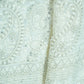 Premium  OffWhite Heavy Paisley Sequence Embroidery Georgette Chikankari Fabric