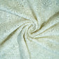 Premium  OffWhite Heavy Paisley Sequence Embroidery Georgette Chikankari Fabric