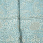 Sky Blue Paisley Sequins Embroidery Georgette Chikankari 16712