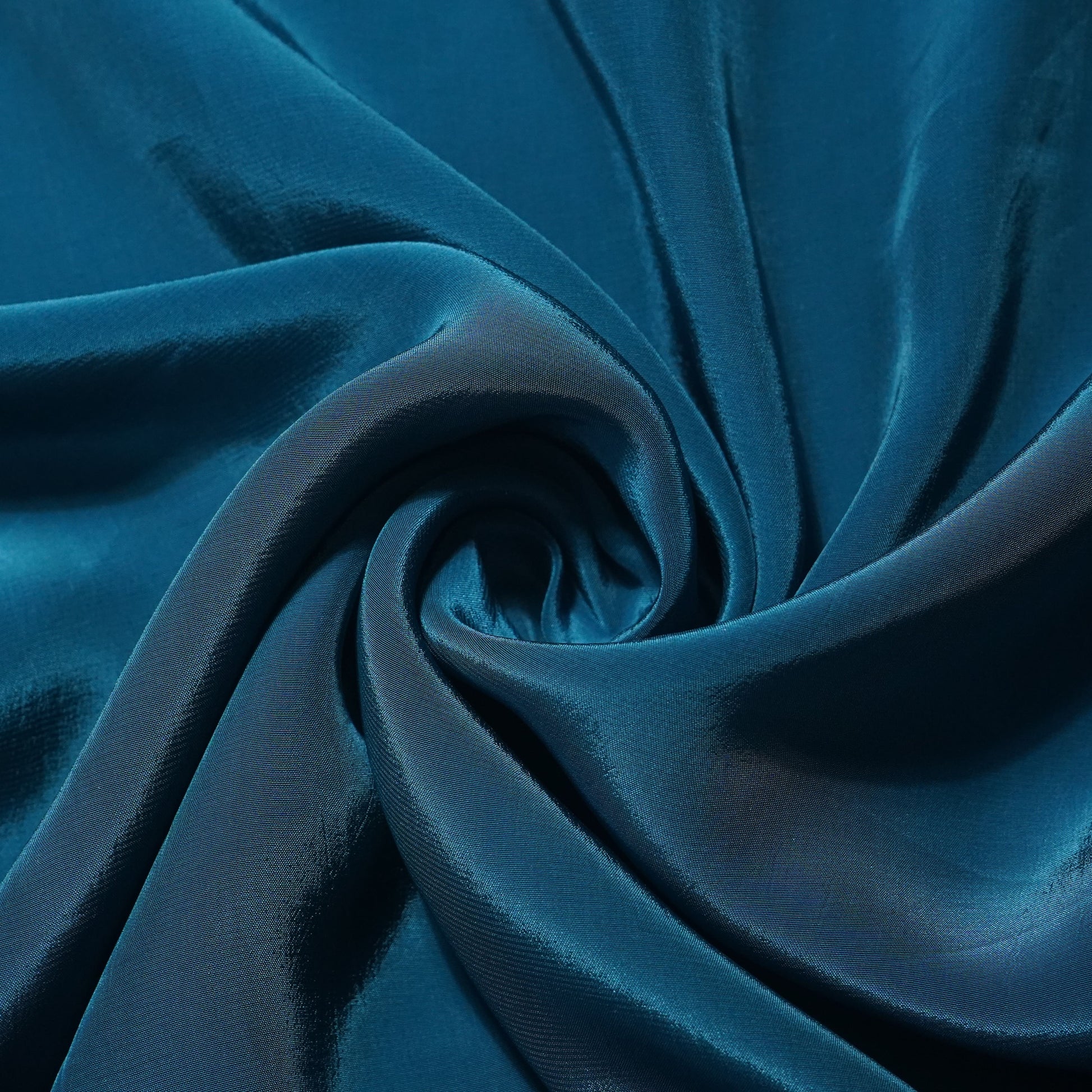 Blue Solid Natural Crepe Fabric