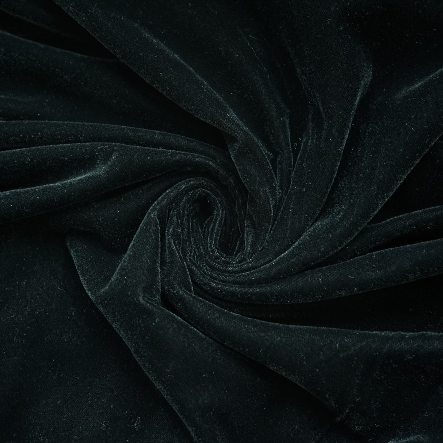 Black Solid Micro Velvet 9000 Fabric