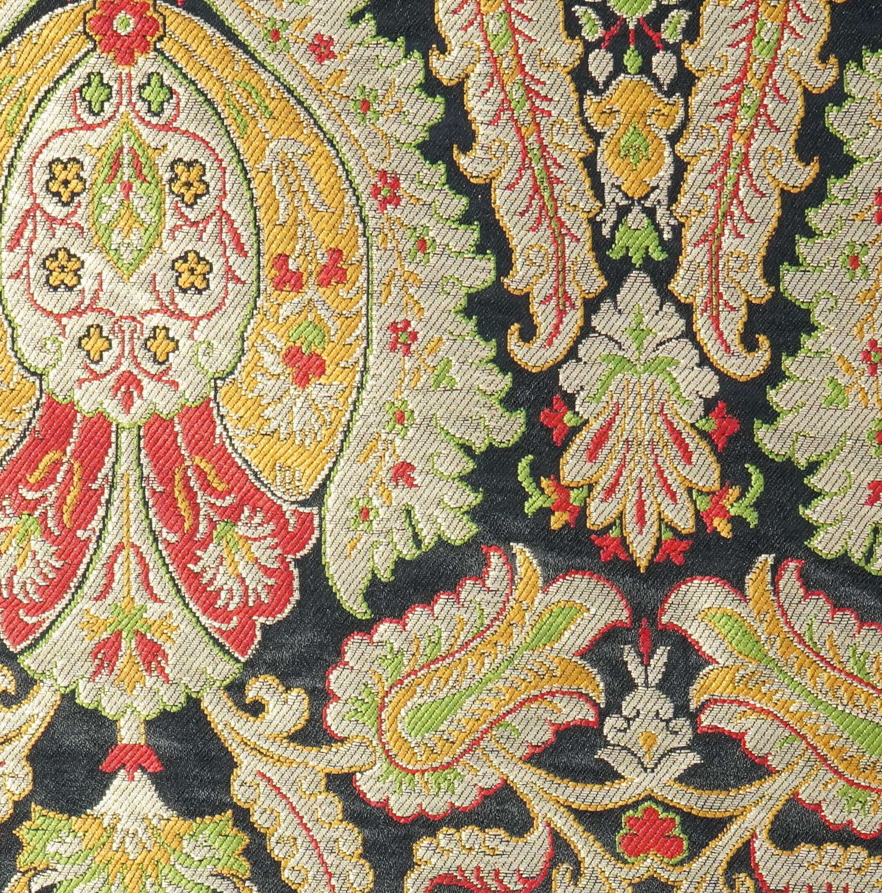 Black Khinkhwab Brocade Fabric 21926