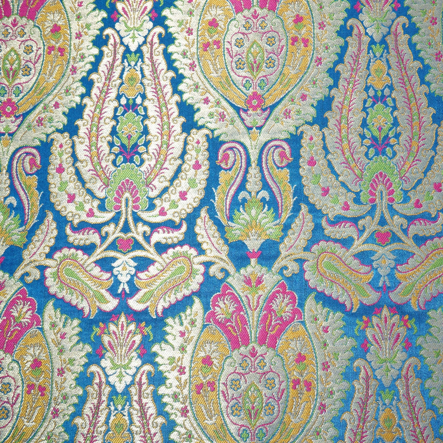 Blue Khinkhwab Brocade Fabric 21925