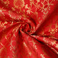 Red Banarasi Brocade Fabric 19219