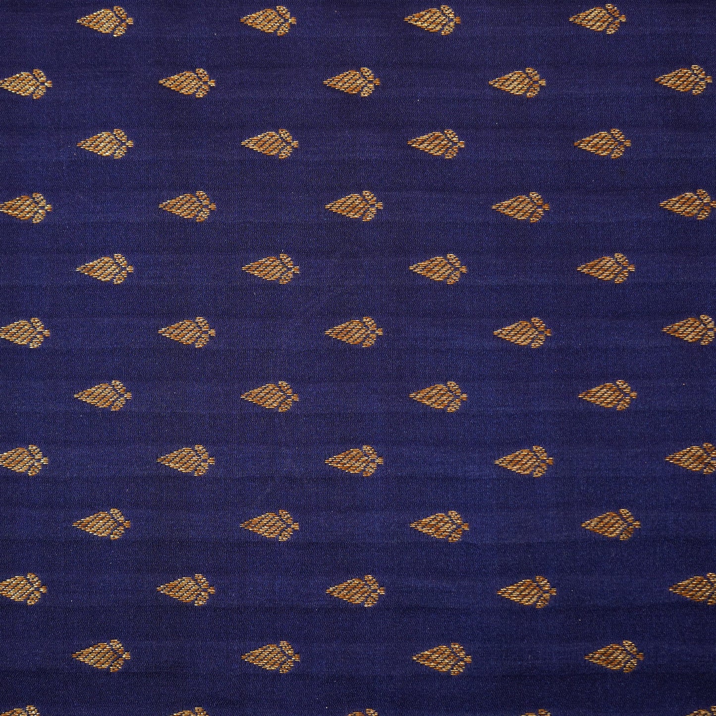 Navy Blue Banarasi Brocade Fabric 19222