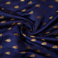 Navy Blue Banarasi Brocade Fabric 19222