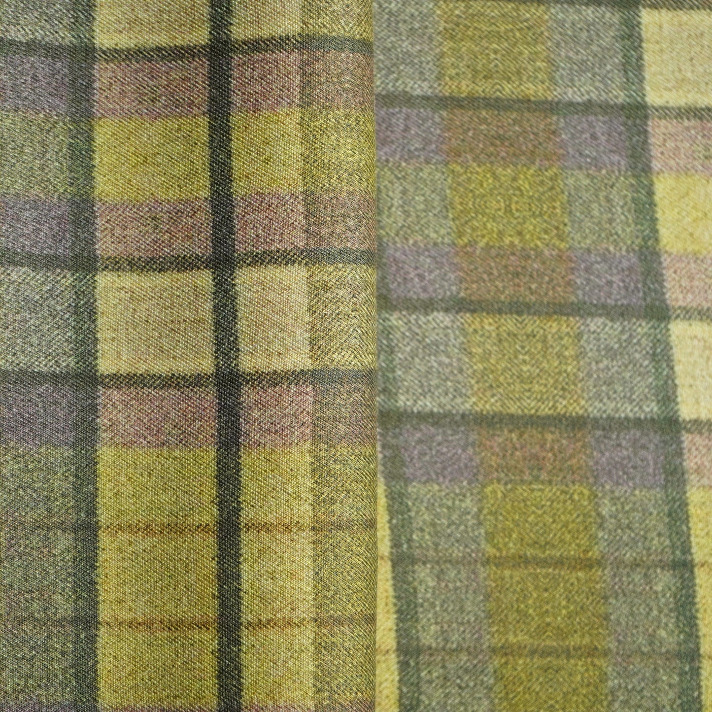 Multicolor Check Print Pashmina Fabric