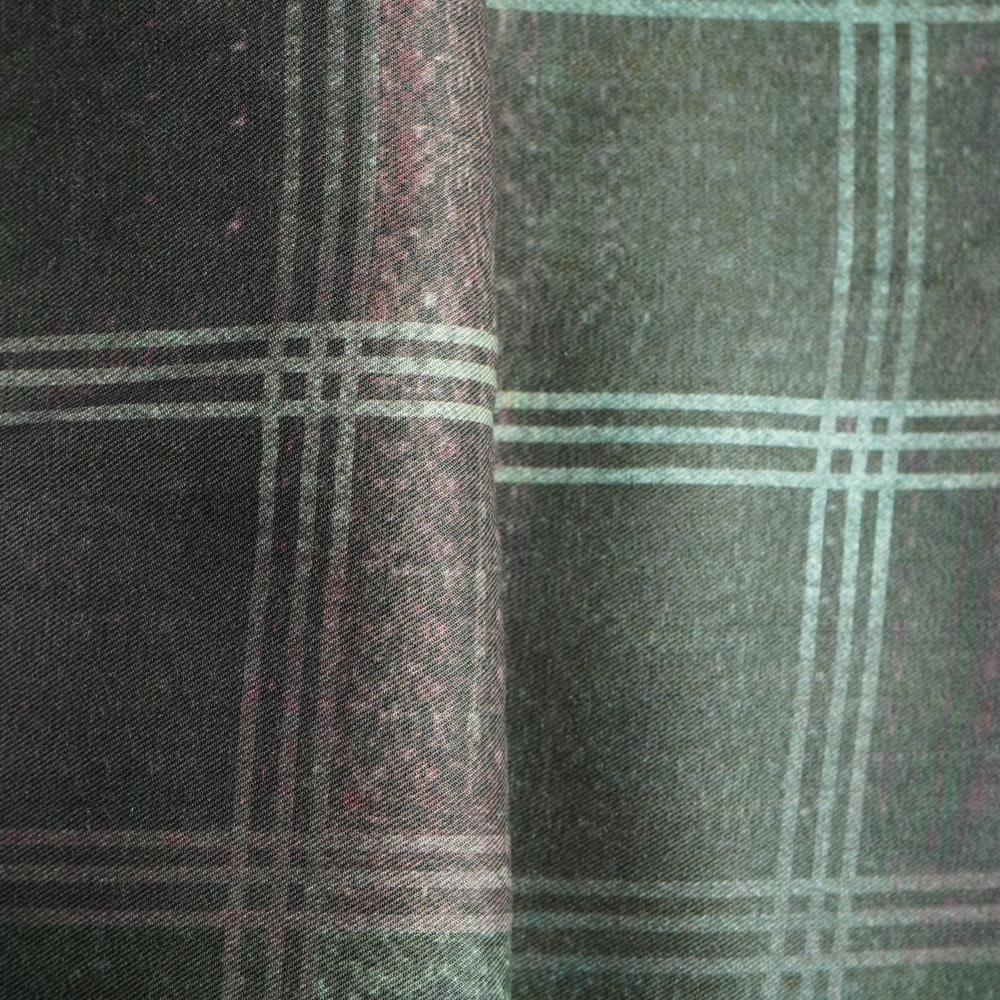 Brown & Pink Check Print Pashmina Fabric