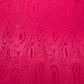 Magenta Red Floral Silk Tafetta