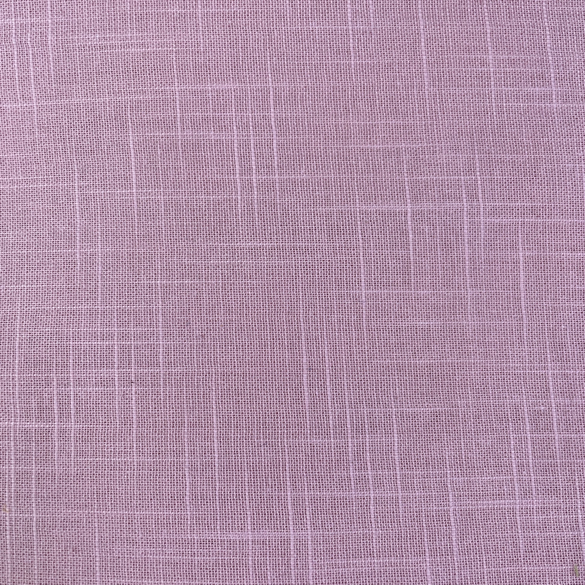 Exclusive Cotton Linen Slub Baby Pink Solid Fabric Fabric