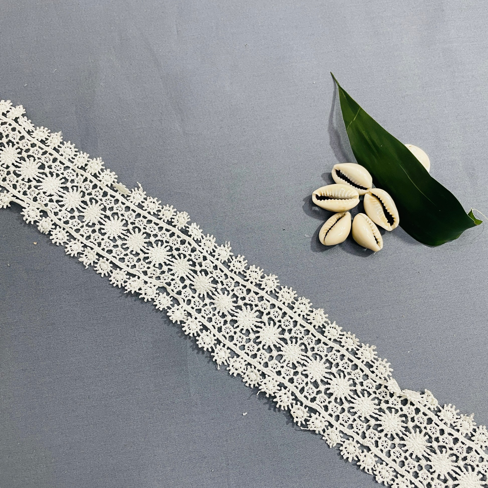 White Dyeable Cotton Lace - TradeUNO