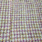 Yellow & Pink  Embossed Satin Fabric