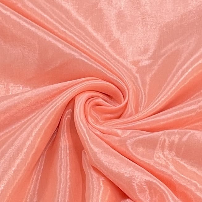 Salmon Pink Solid Shantoon Fabric