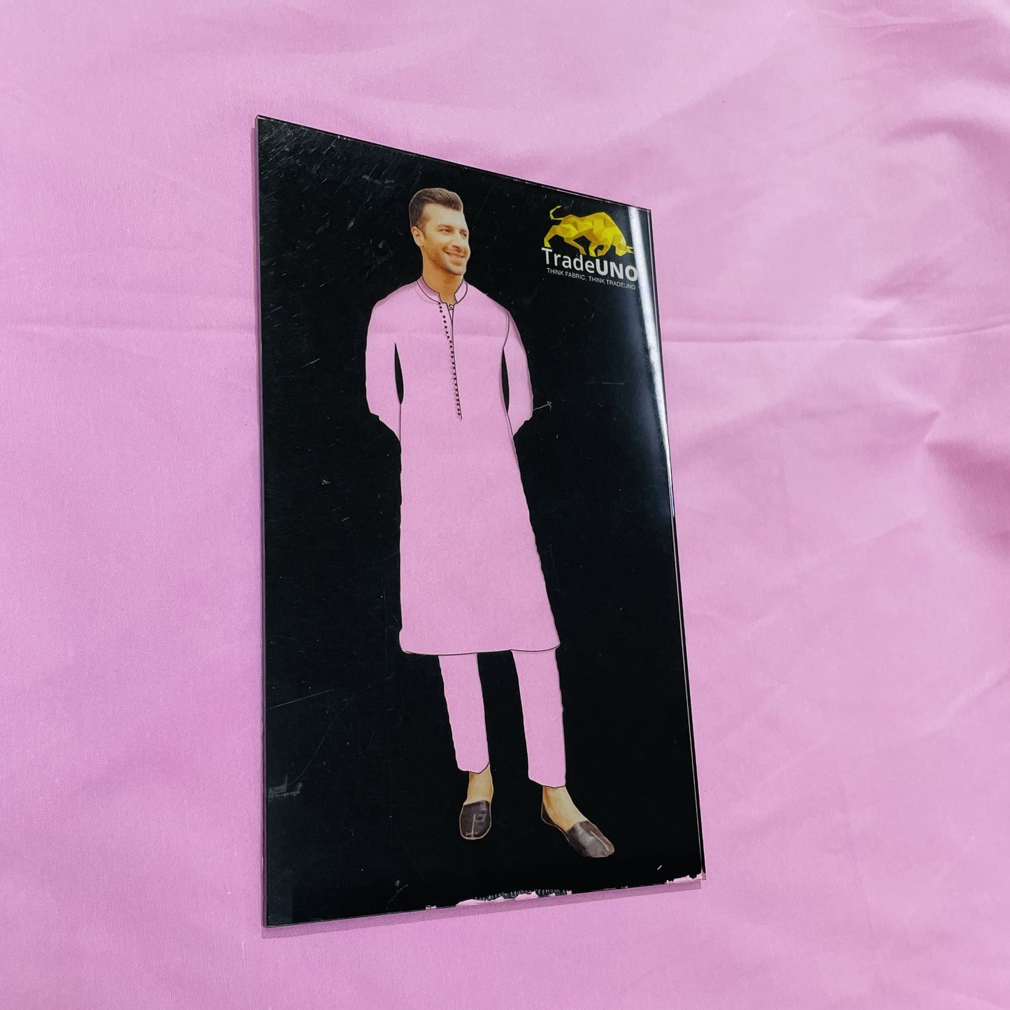 Buy Pink Solid Oxford Cotton Fabric Online at TradeUno